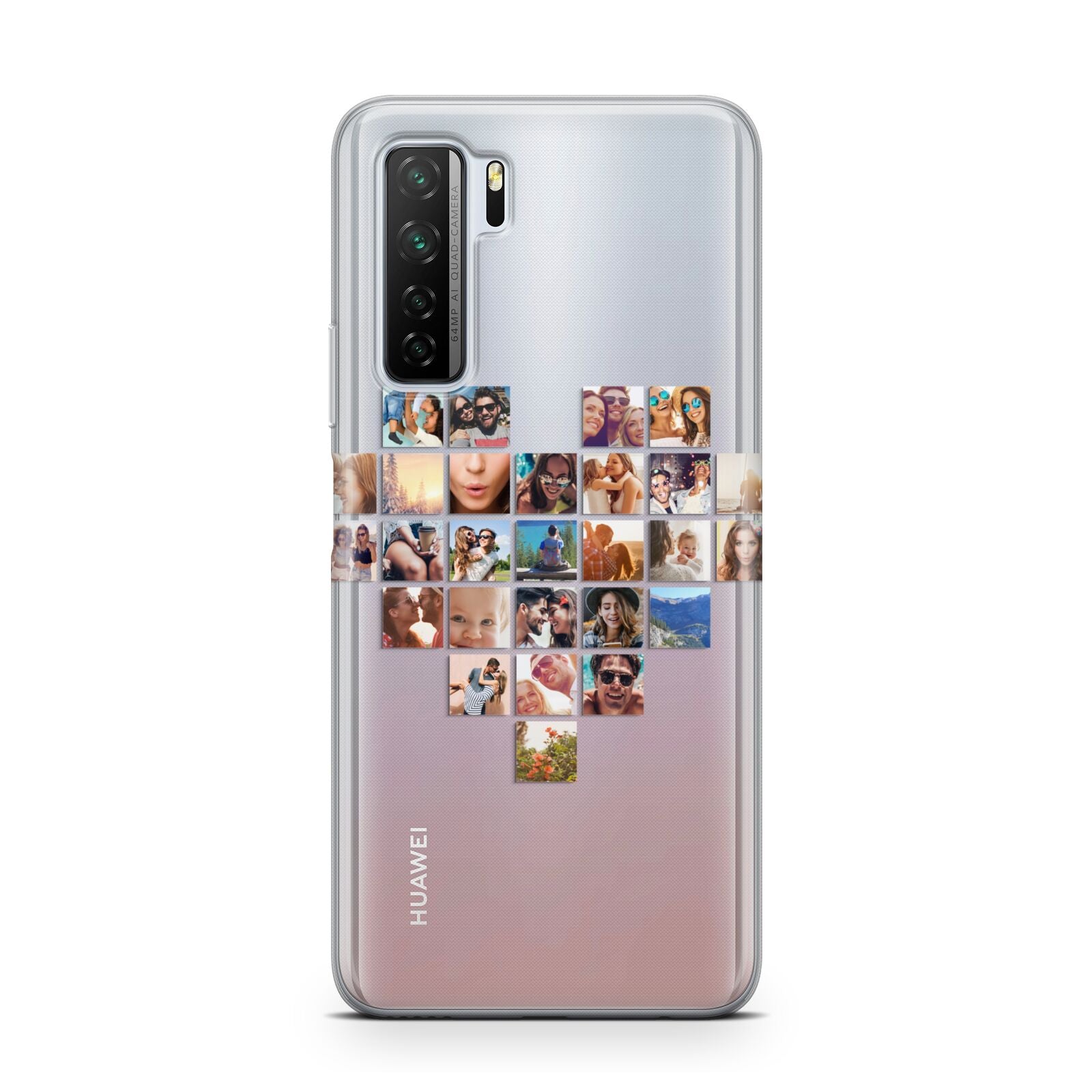 Large Heart Photo Montage Upload Huawei P40 Lite 5G Phone Case