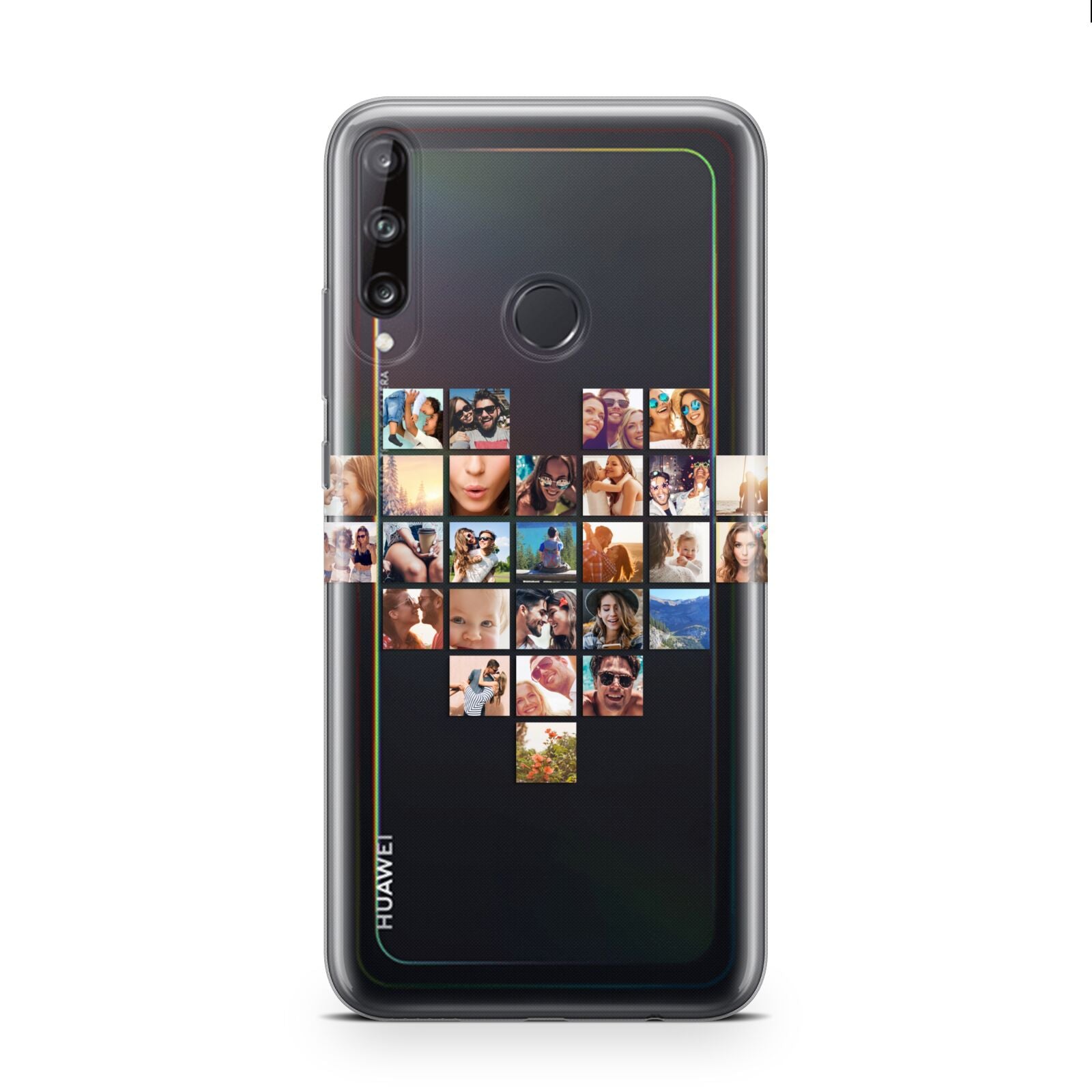 Large Heart Photo Montage Upload Huawei P40 Lite E Phone Case