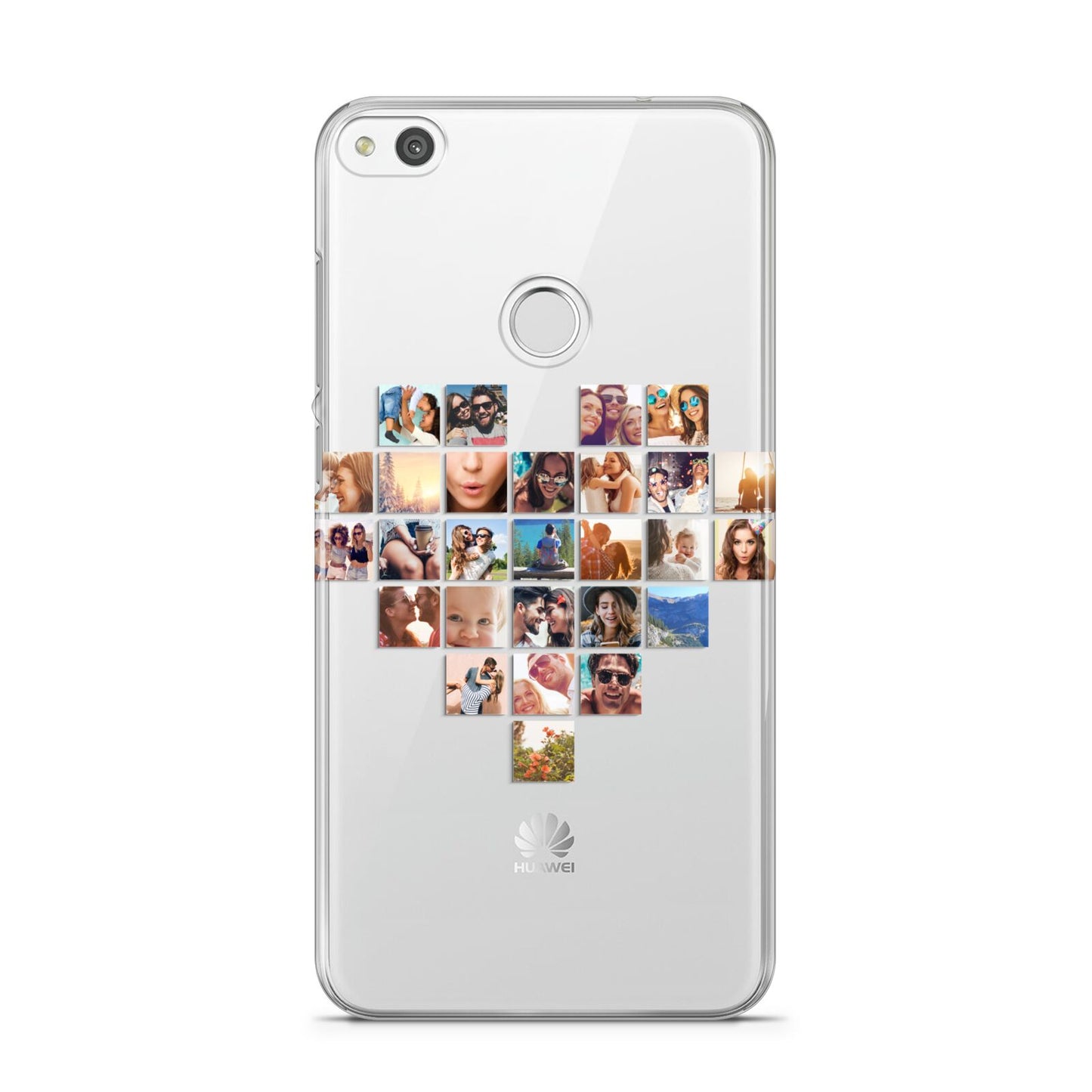Large Heart Photo Montage Upload Huawei P8 Lite Case