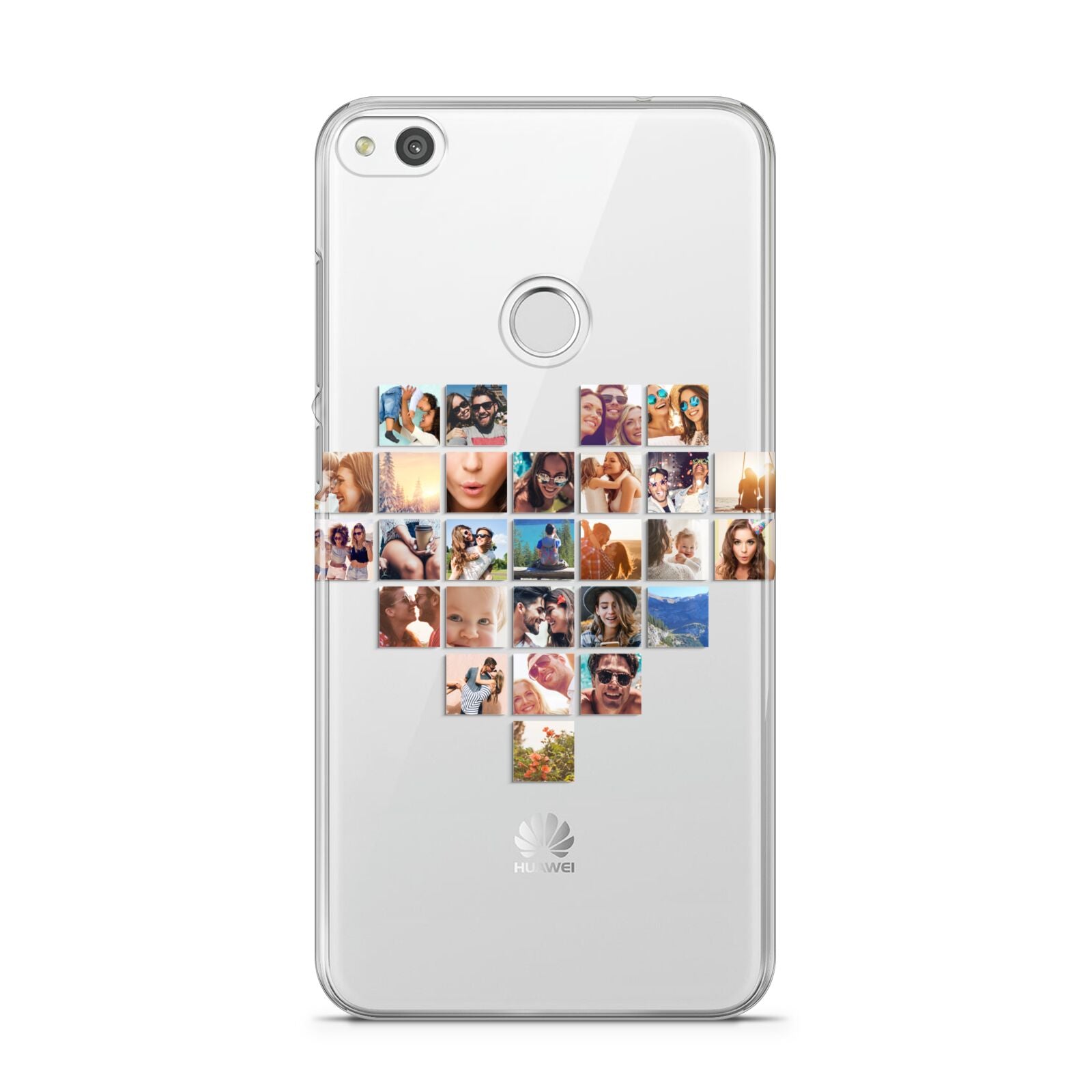 Large Heart Photo Montage Upload Huawei P8 Lite Case