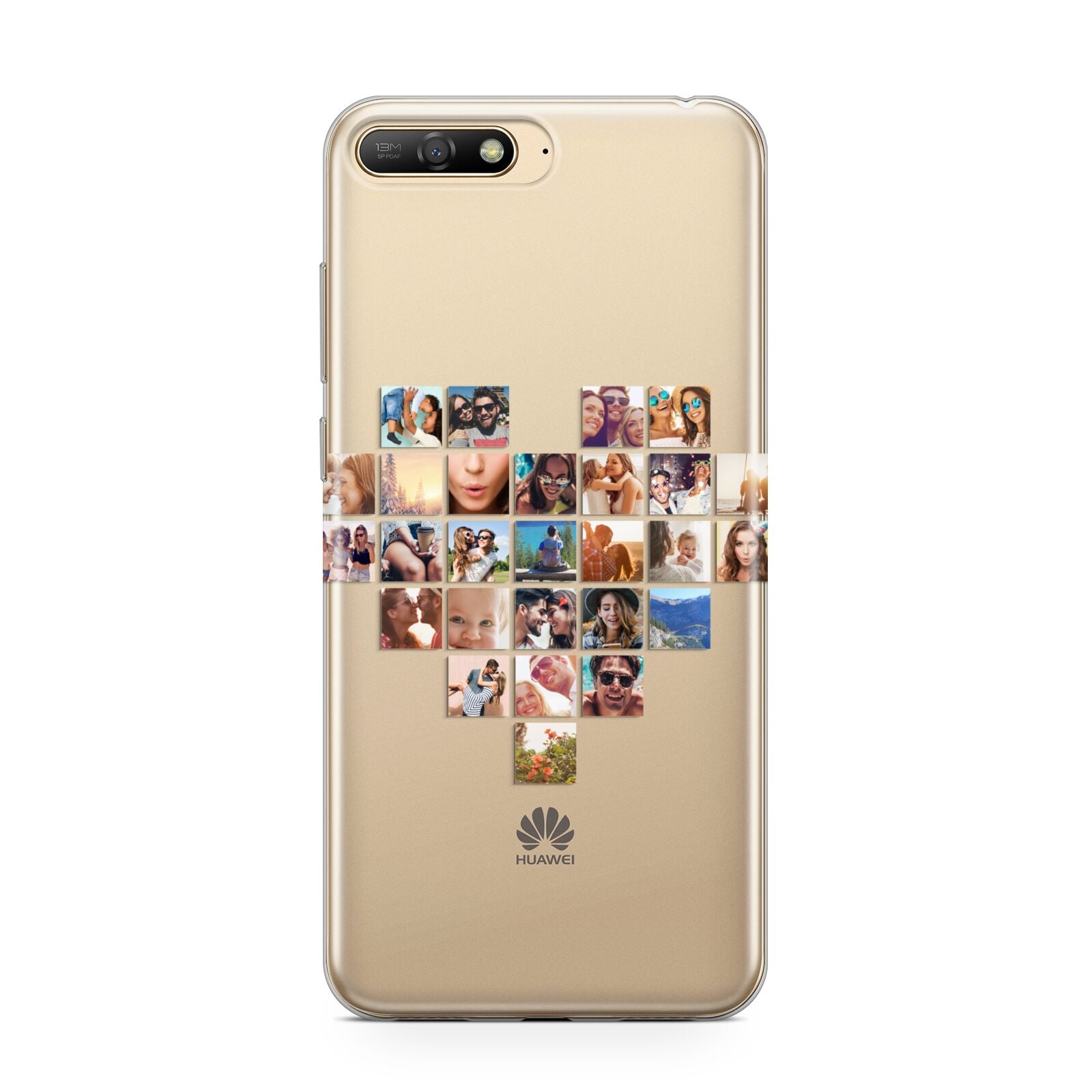Large Heart Photo Montage Upload Huawei Y6 2018