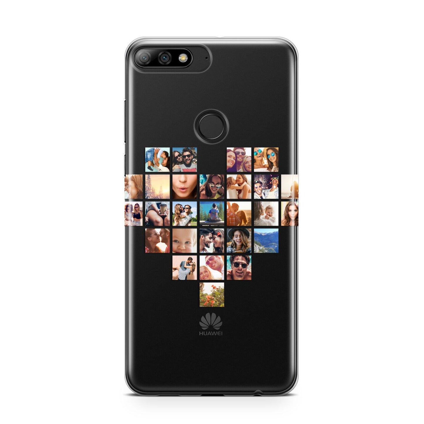 Large Heart Photo Montage Upload Huawei Y7 2018