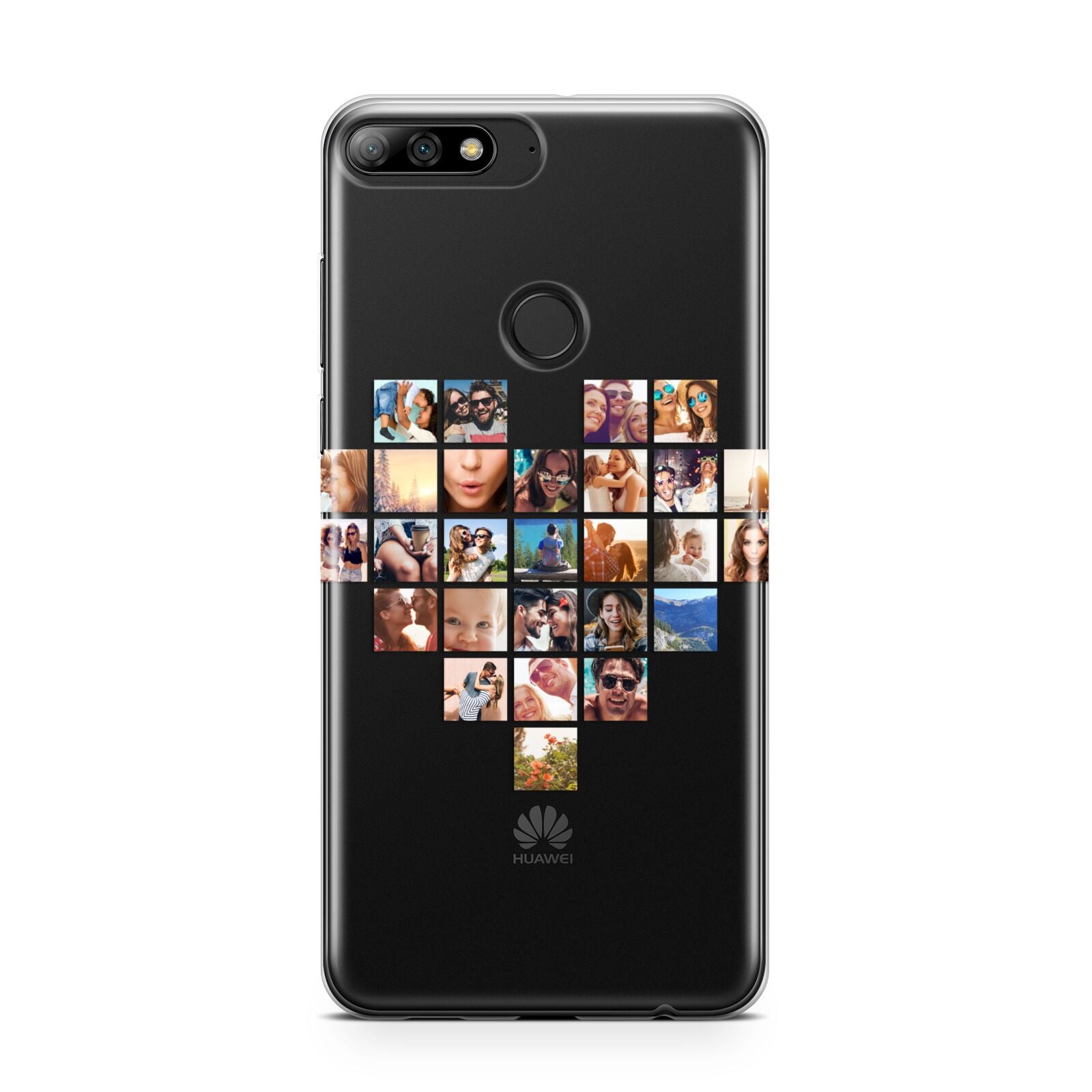 Large Heart Photo Montage Upload Huawei Y7 2018