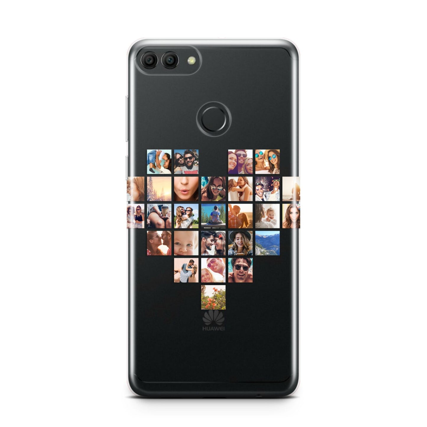 Large Heart Photo Montage Upload Huawei Y9 2018