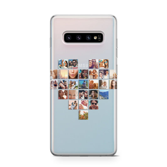 Large Heart Photo Montage Upload Protective Samsung Galaxy Case