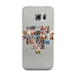 Large Heart Photo Montage Upload Samsung Galaxy S6 Edge Case