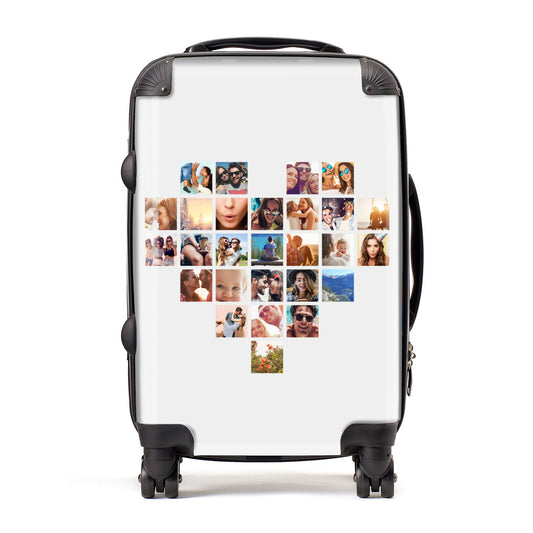 Large Heart Photo Montage Upload Suitcase