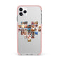 Large Heart Photo Montage Upload iPhone 11 Pro Max Impact Pink Edge Case