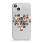 Large Heart Photo Montage Upload iPhone 13 Clear Bumper Case