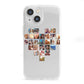 Large Heart Photo Montage Upload iPhone 13 Mini Clear Bumper Case