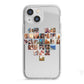 Large Heart Photo Montage Upload iPhone 13 Mini TPU Impact Case with White Edges