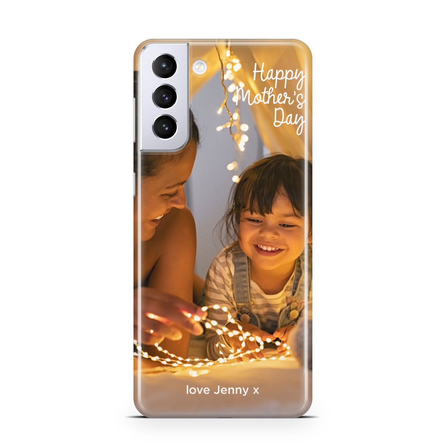 Large Mothers Day Photo with Name Samsung S21 Plus Case