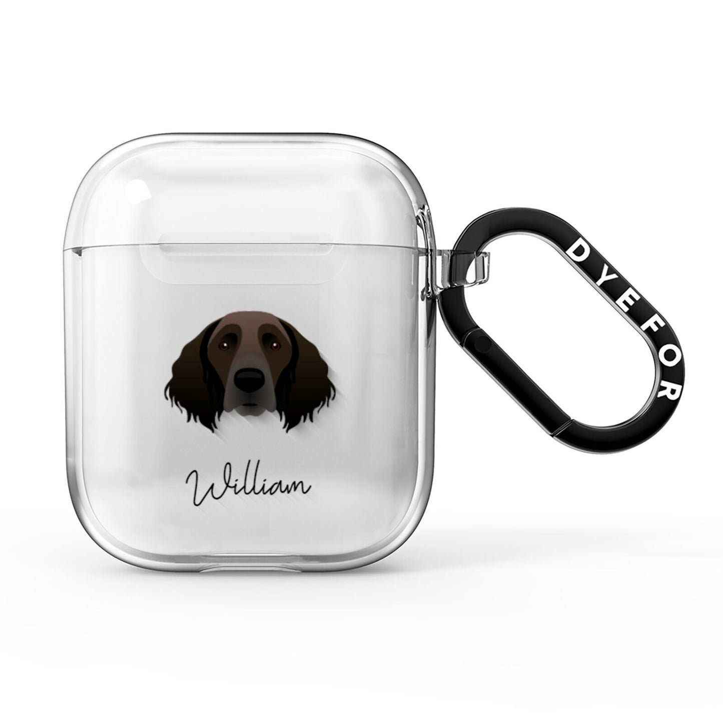 Large Munsterlander Personalised AirPods Clear Case