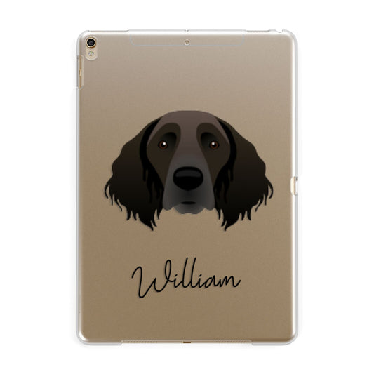 Large Munsterlander Personalised Apple iPad Gold Case
