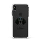 Large Munsterlander Personalised Apple iPhone Xs Max Impact Case White Edge on Black Phone