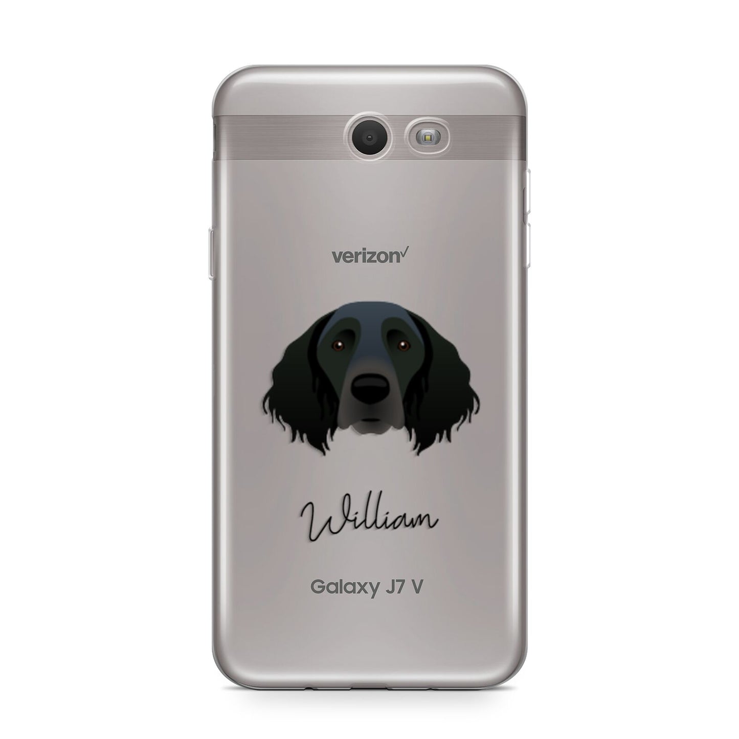 Large Munsterlander Personalised Samsung Galaxy J7 2017 Case