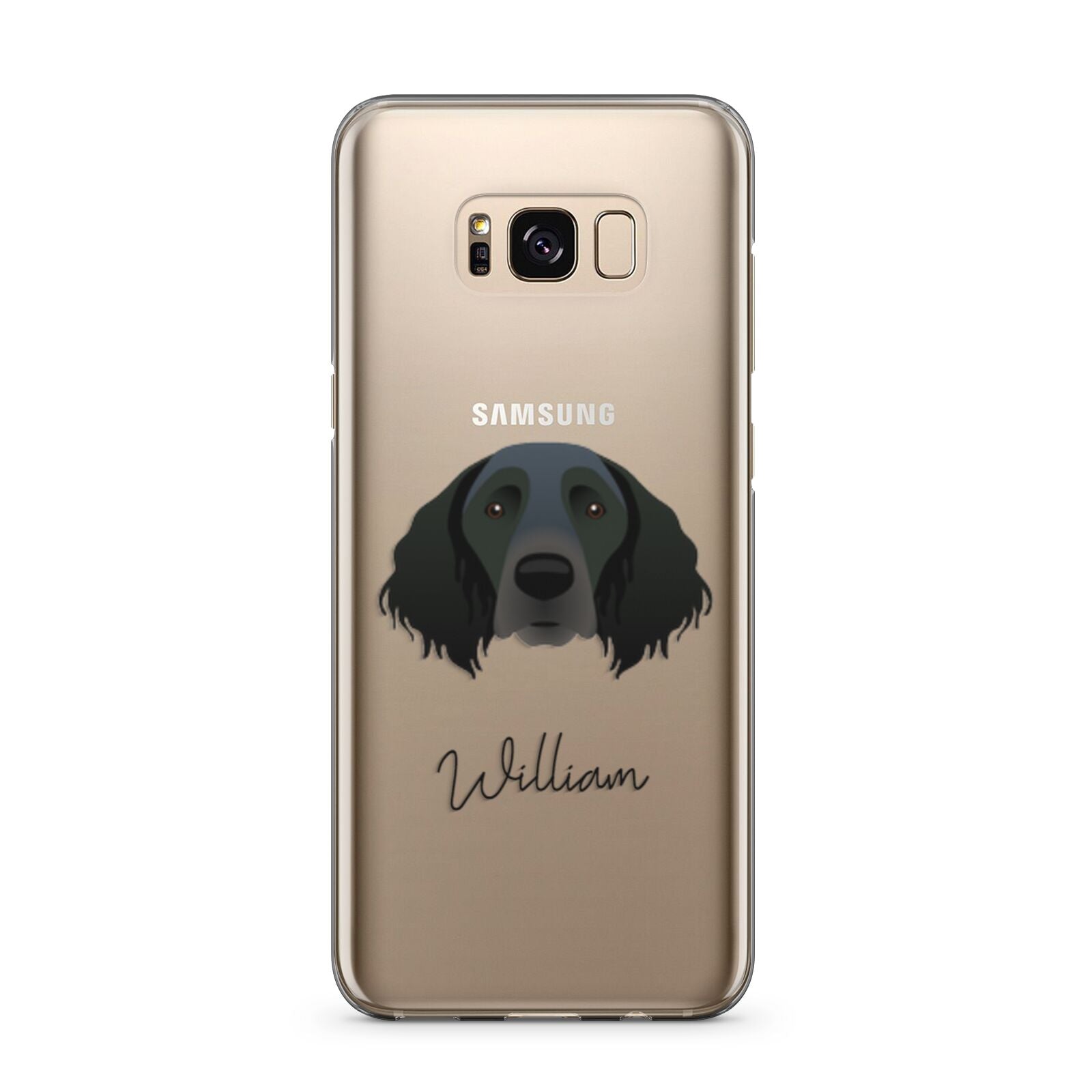Large Munsterlander Personalised Samsung Galaxy S8 Plus Case