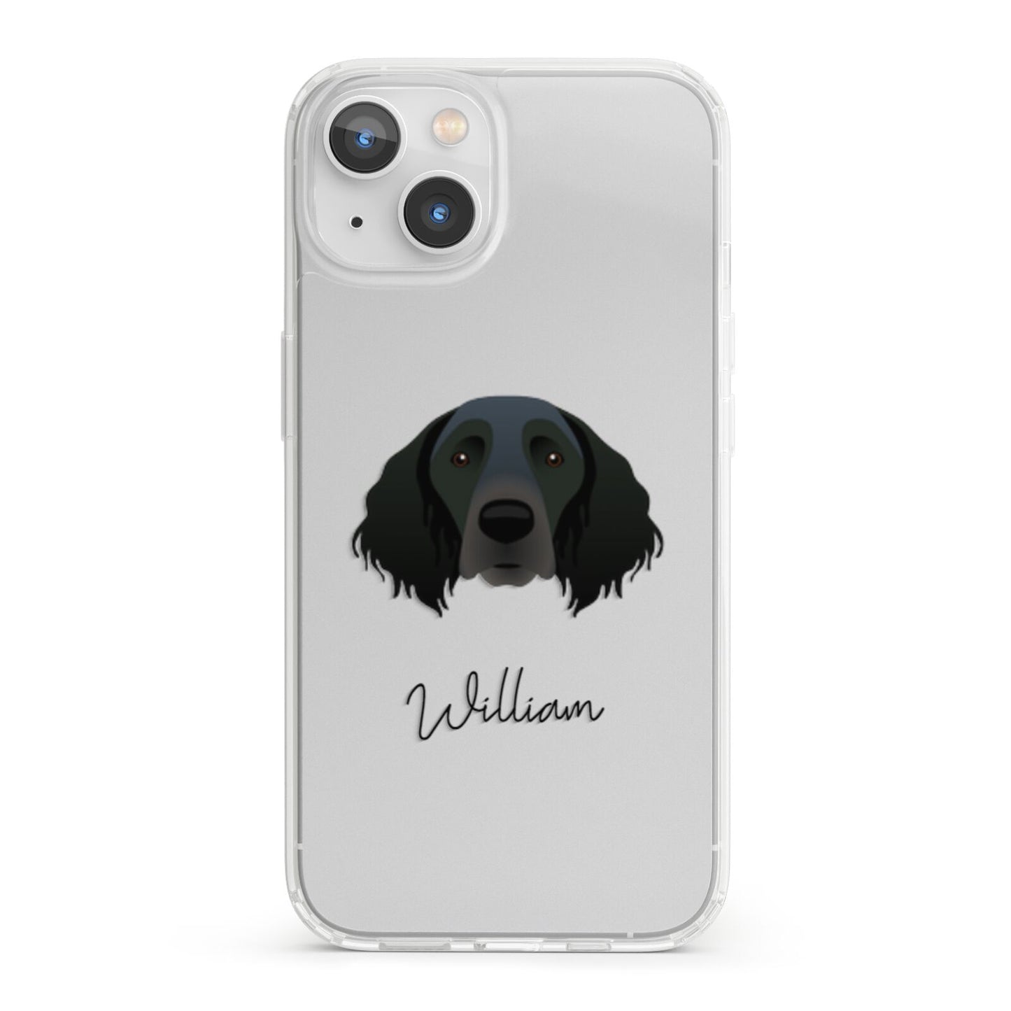 Large Munsterlander Personalised iPhone 13 Clear Bumper Case