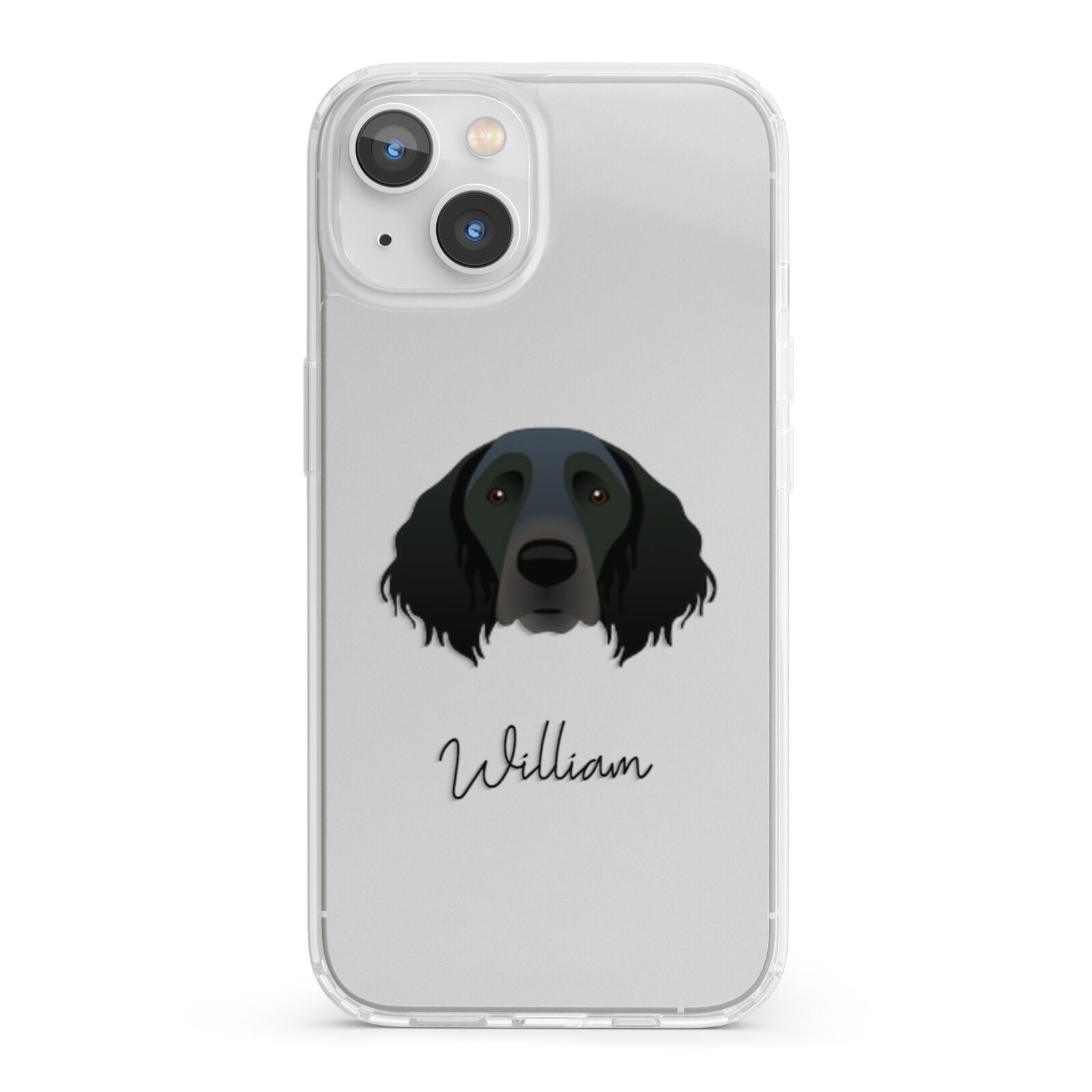 Large Munsterlander Personalised iPhone 13 Clear Bumper Case