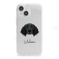 Large Munsterlander Personalised iPhone 13 Mini Clear Bumper Case