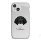 Large Munsterlander Personalised iPhone 13 Mini TPU Impact Case with White Edges