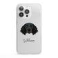 Large Munsterlander Personalised iPhone 13 Pro Clear Bumper Case