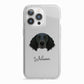 Large Munsterlander Personalised iPhone 13 Pro TPU Impact Case with White Edges