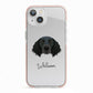 Large Munsterlander Personalised iPhone 13 TPU Impact Case with Pink Edges