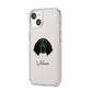 Large Munsterlander Personalised iPhone 14 Clear Tough Case Starlight Angled Image