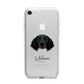 Large Munsterlander Personalised iPhone 7 Bumper Case on Silver iPhone