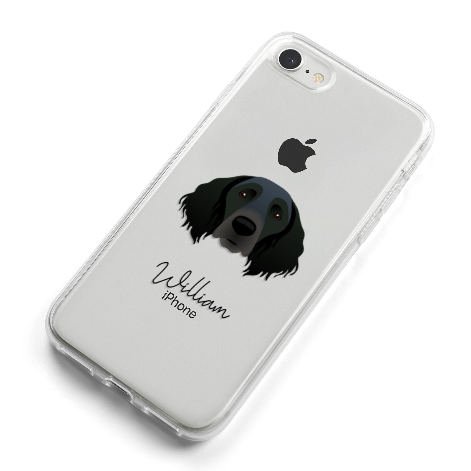 Large Munsterlander Personalised iPhone 8 Bumper Case on Silver iPhone Alternative Image