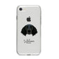 Large Munsterlander Personalised iPhone 8 Bumper Case on Silver iPhone