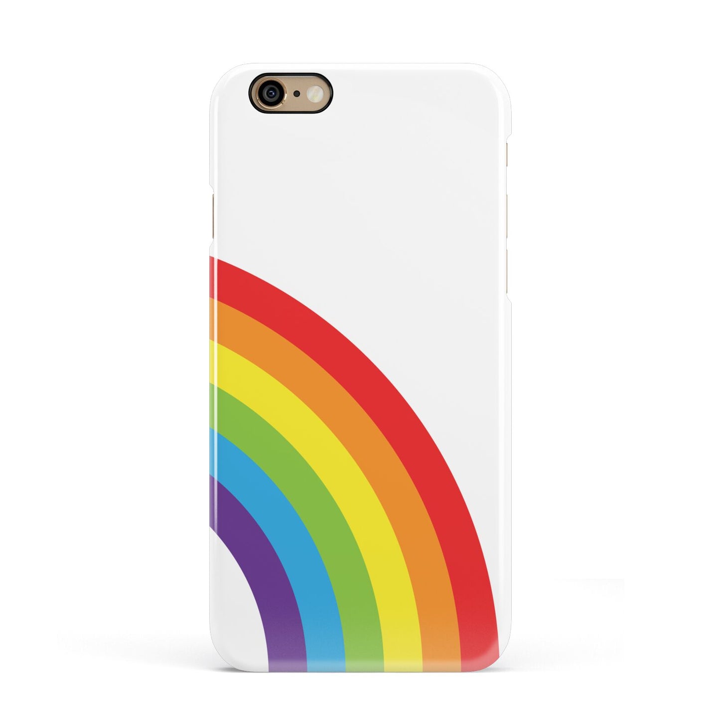 Large Rainbow Apple iPhone 6 3D Snap Case