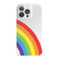 Large Rainbow iPhone 13 Pro Full Wrap 3D Snap Case