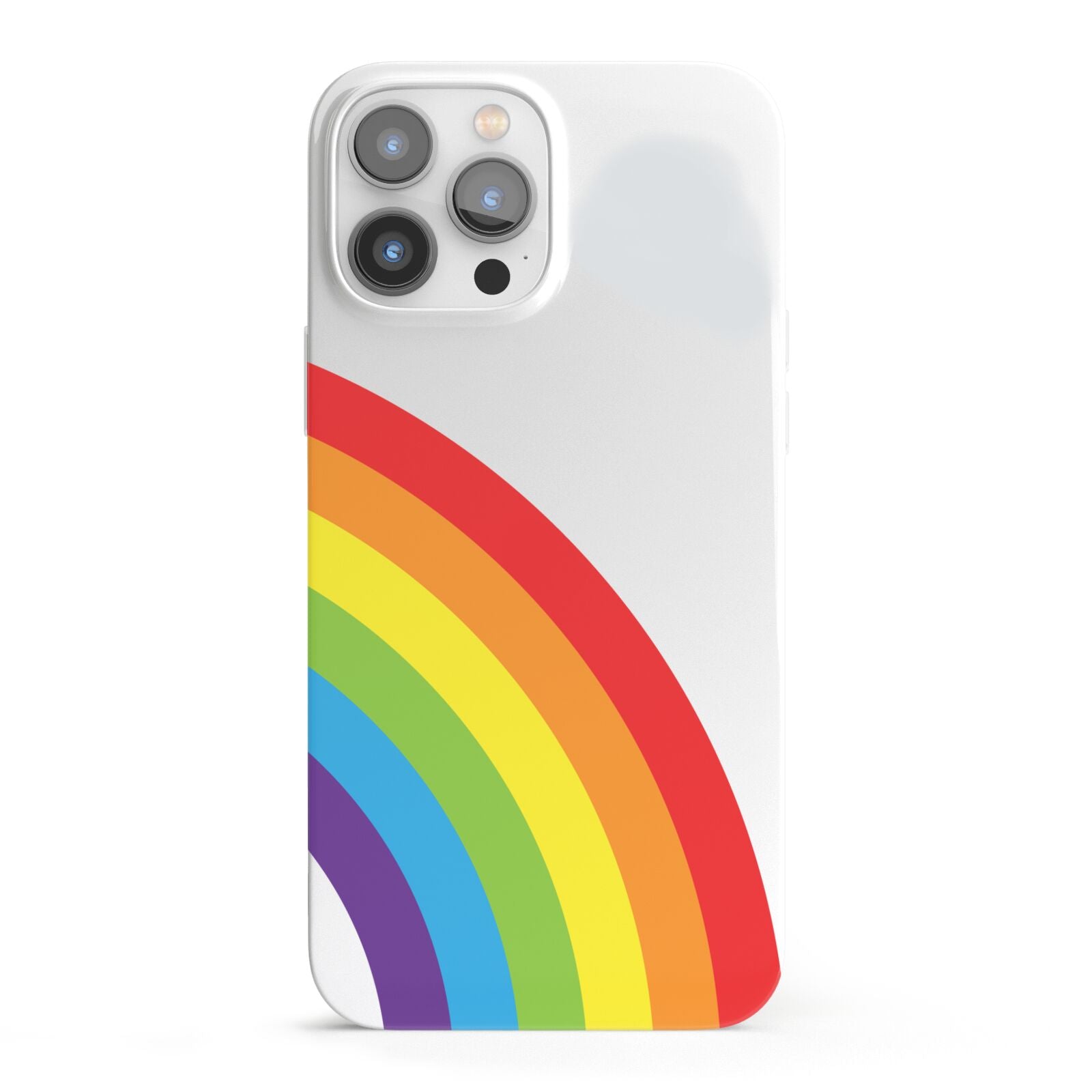 Large Rainbow iPhone 13 Pro Max Full Wrap 3D Snap Case