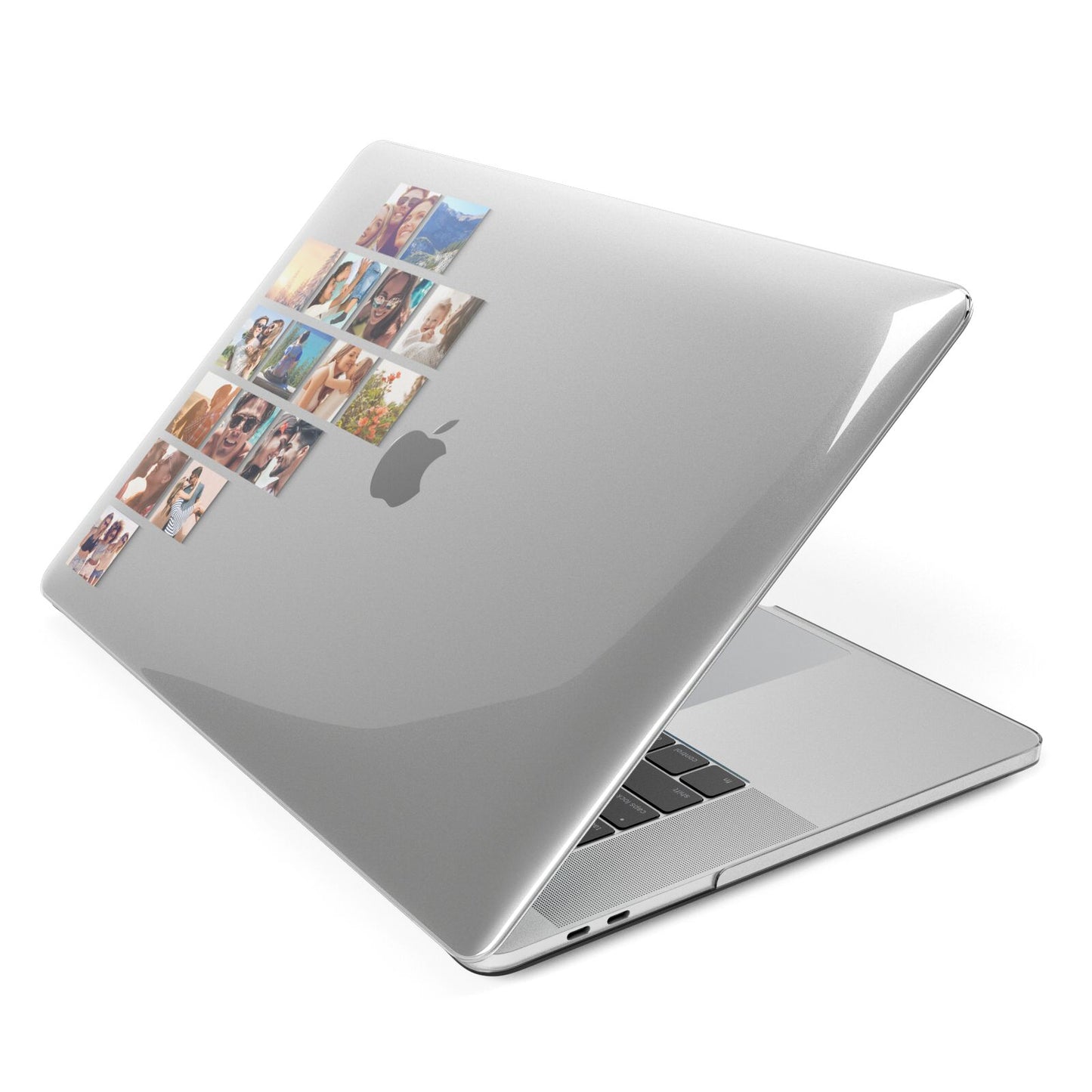 Left Diagonal Photo Montage Upload Apple MacBook Case Side View