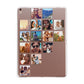 Left Diagonal Photo Montage Upload Apple iPad Rose Gold Case