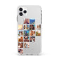 Left Diagonal Photo Montage Upload Apple iPhone 11 Pro Max in Silver with White Impact Case
