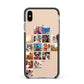 Left Diagonal Photo Montage Upload Apple iPhone Xs Max Impact Case Black Edge on Gold Phone