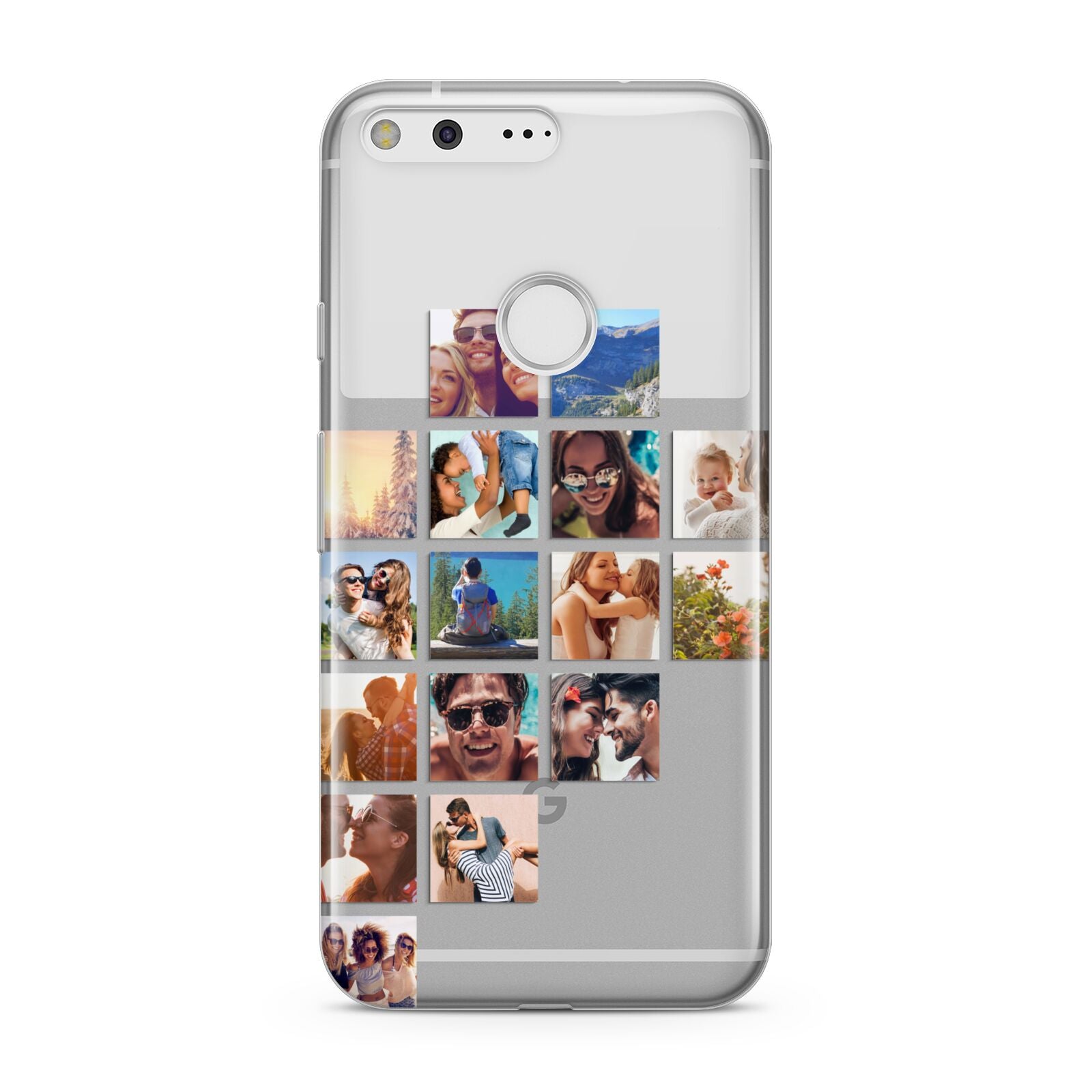 Left Diagonal Photo Montage Upload Google Pixel Case