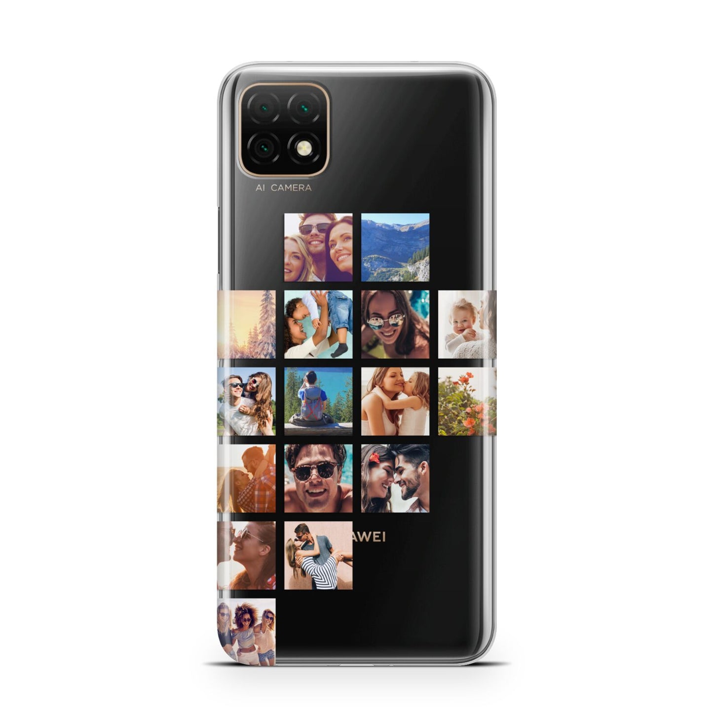 Left Diagonal Photo Montage Upload Huawei Enjoy 20 Phone Case