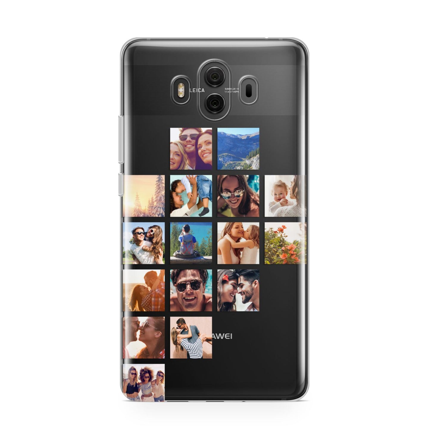 Left Diagonal Photo Montage Upload Huawei Mate 10 Protective Phone Case