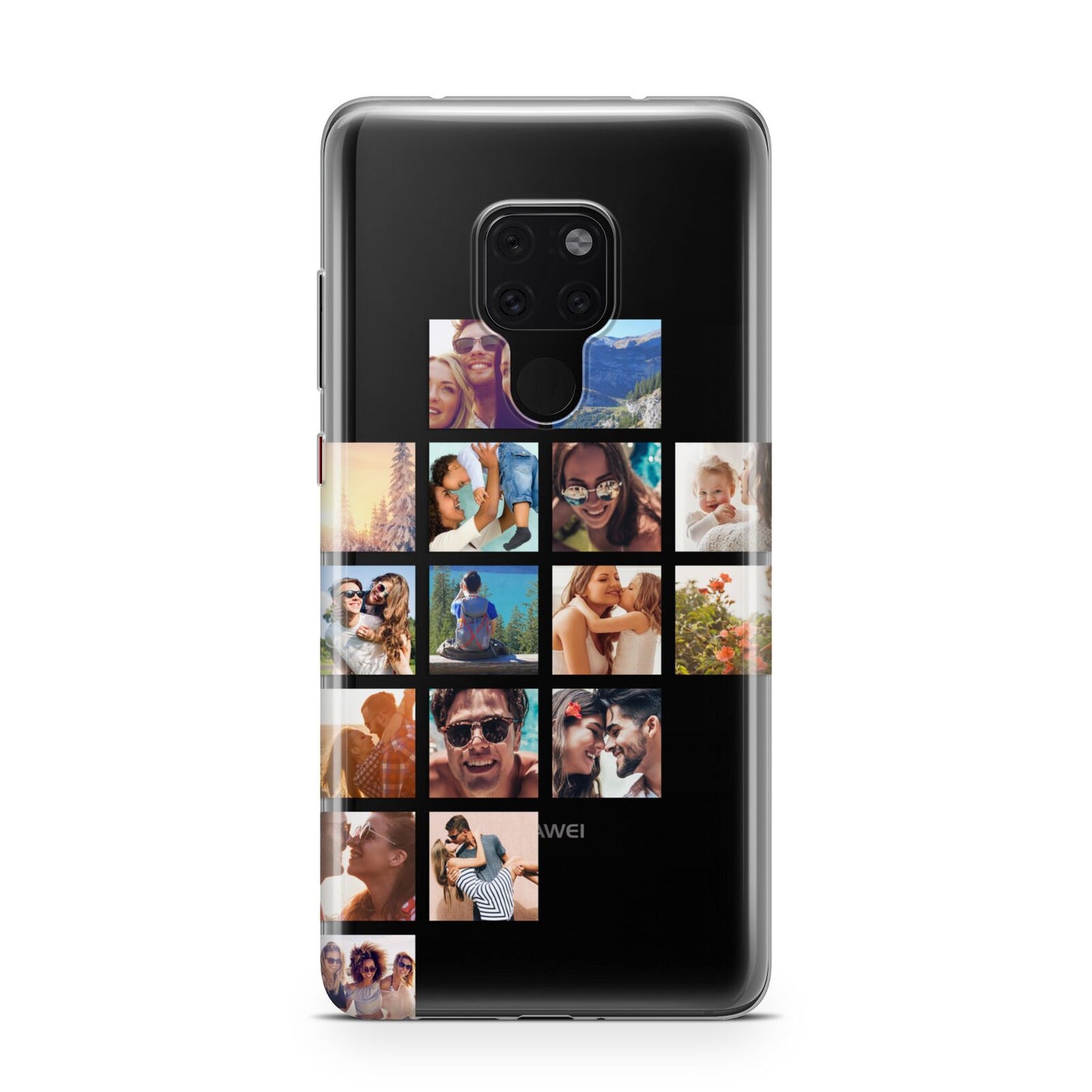 Left Diagonal Photo Montage Upload Huawei Mate 20 Phone Case
