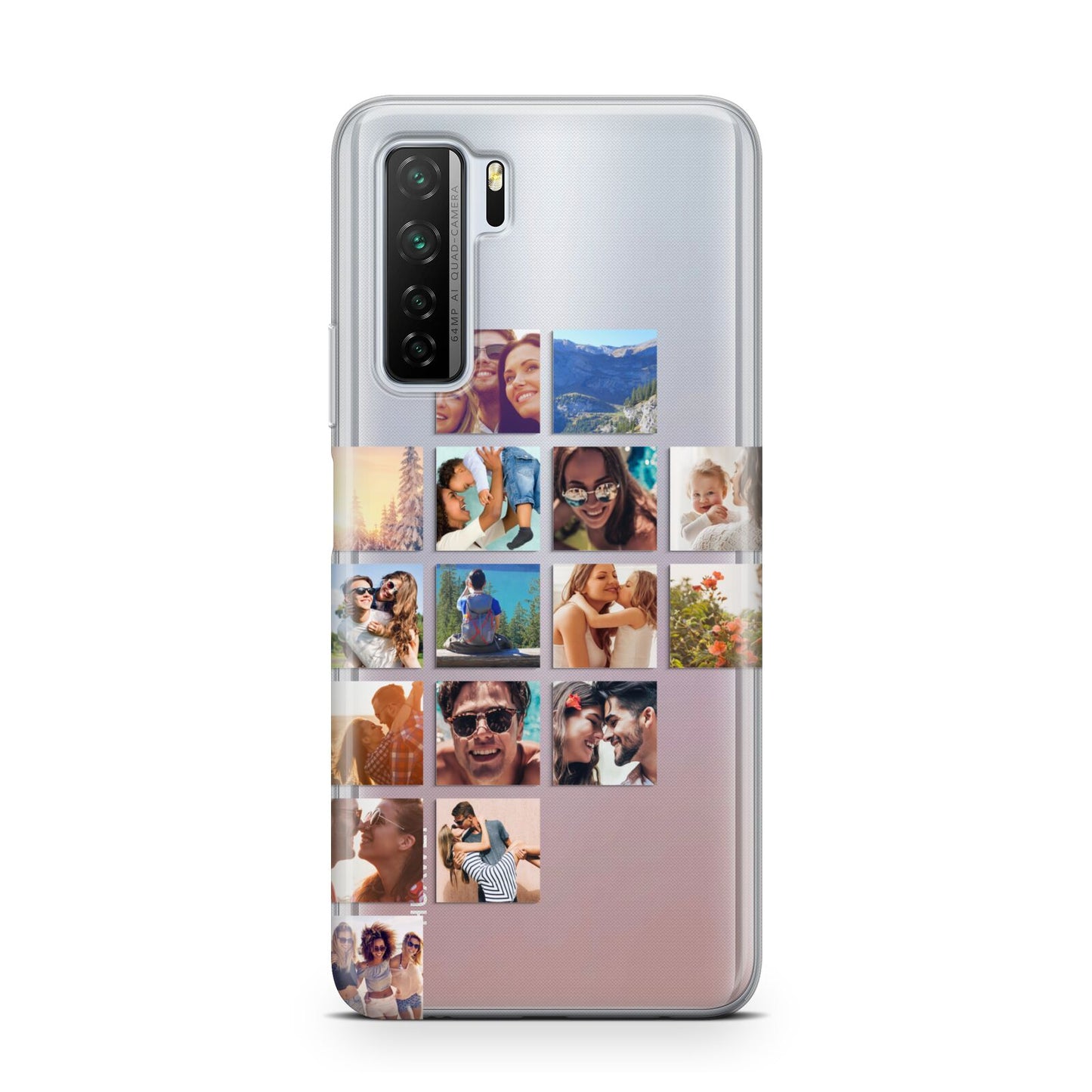 Left Diagonal Photo Montage Upload Huawei P40 Lite 5G Phone Case