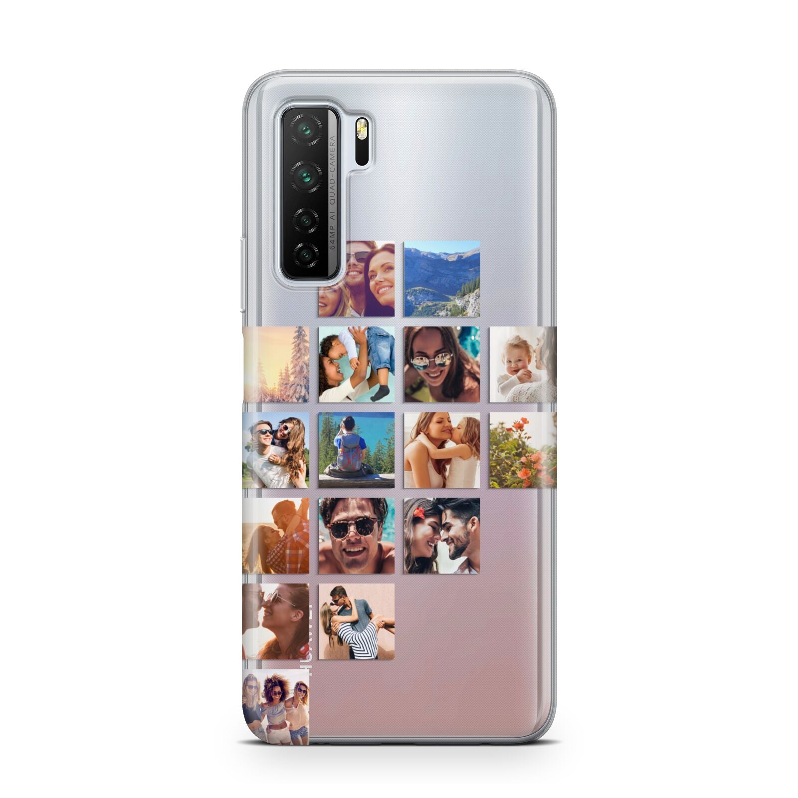 Left Diagonal Photo Montage Upload Huawei P40 Lite 5G Phone Case