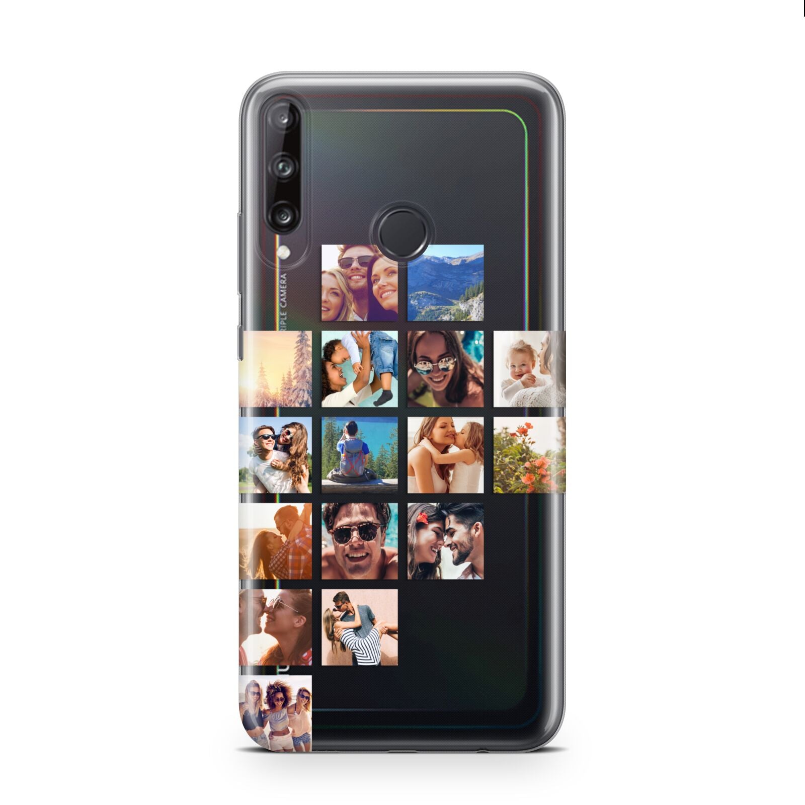 Left Diagonal Photo Montage Upload Huawei P40 Lite E Phone Case