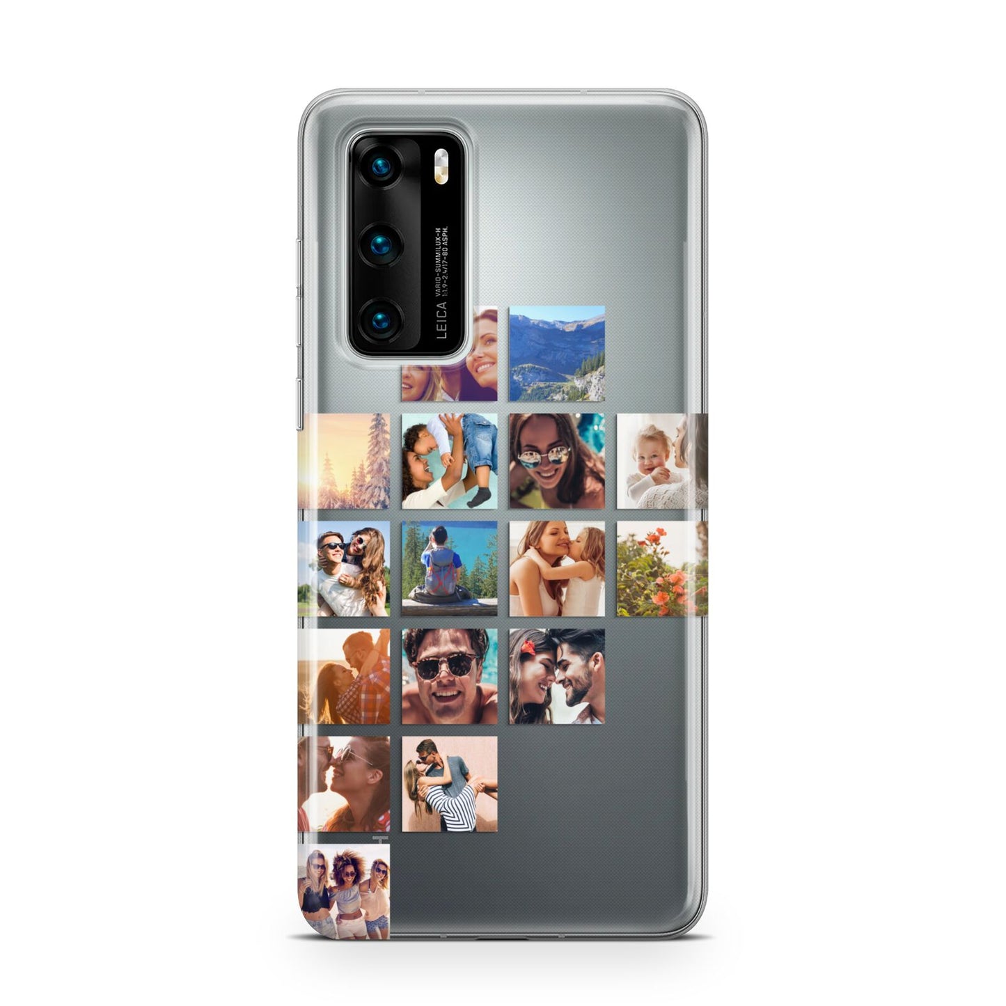 Left Diagonal Photo Montage Upload Huawei P40 Phone Case
