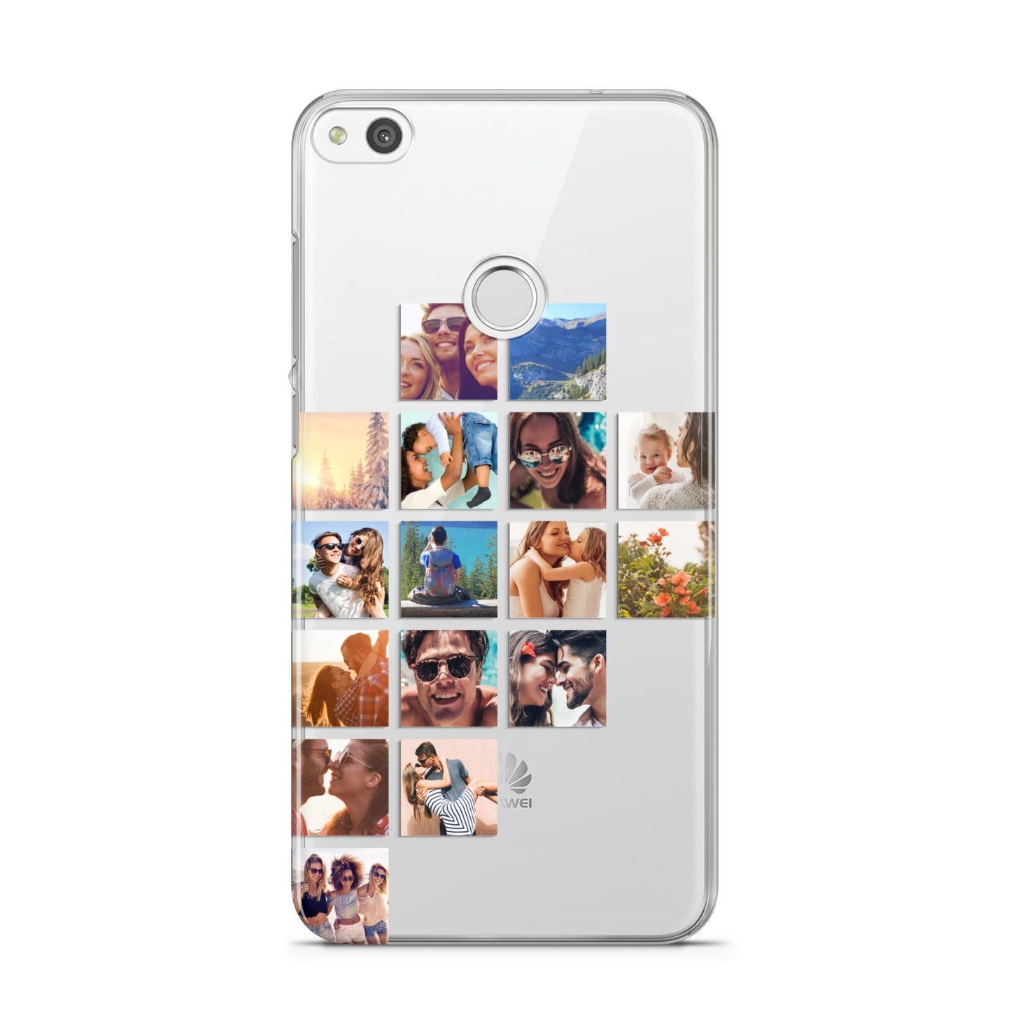 Left Diagonal Photo Montage Upload Huawei P8 Lite Case