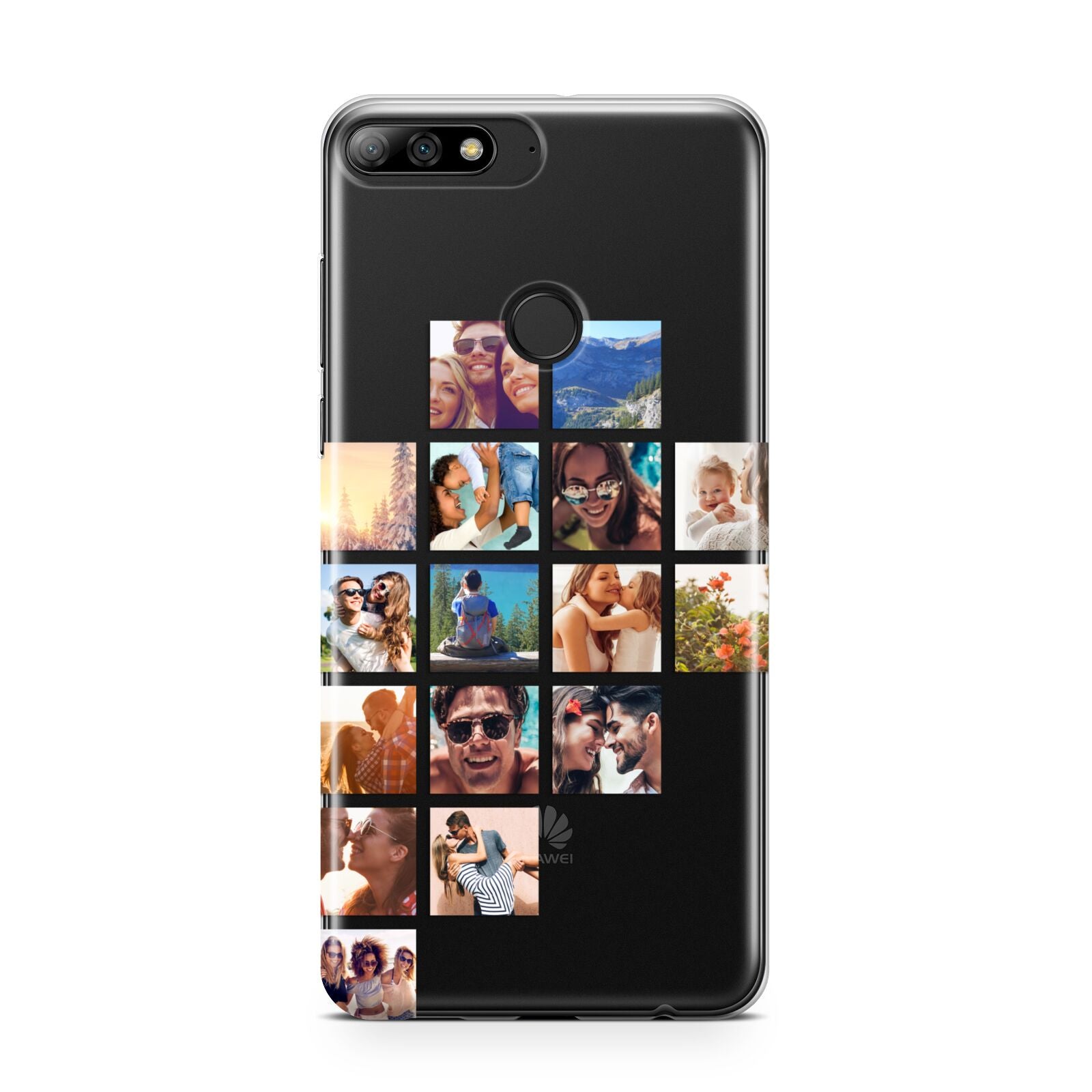 Left Diagonal Photo Montage Upload Huawei Y7 2018