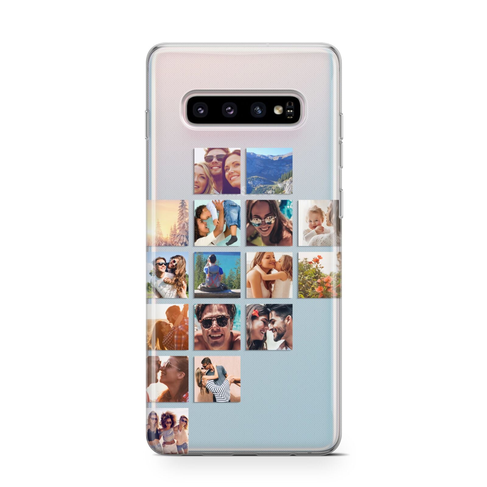 Left Diagonal Photo Montage Upload Protective Samsung Galaxy Case